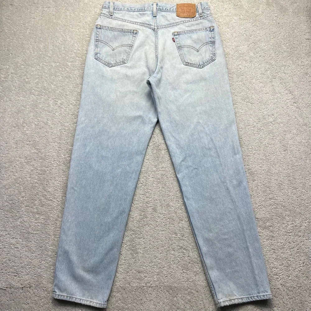 VINTAGE Y2k Levis 550 Jeans Men 36x34(34x33.5) Relaxed Fit Blue Denim Distressed
